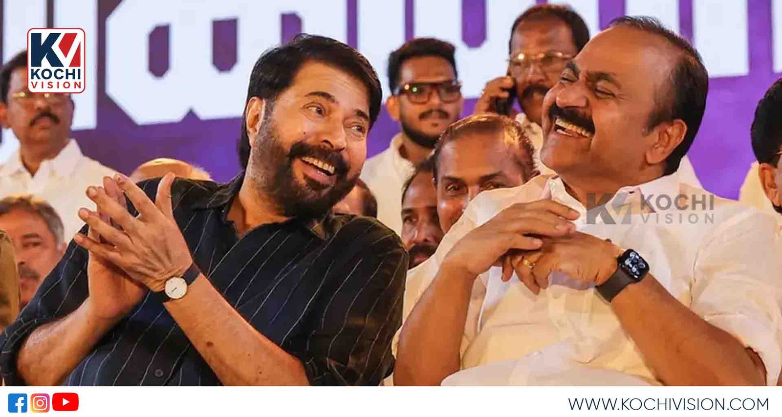 “യഥാർത്ഥത്തിൽ മുഖ്യമന്ത്രിയാവുക എളുപ്പമല്ല”; വി.ഡി. സതീശന് പൊന്നാടയണിയിച്ച് മമ്മൂട്ടി, കൊച്ചിയിൽ വൻ സ്വീകരണം!
