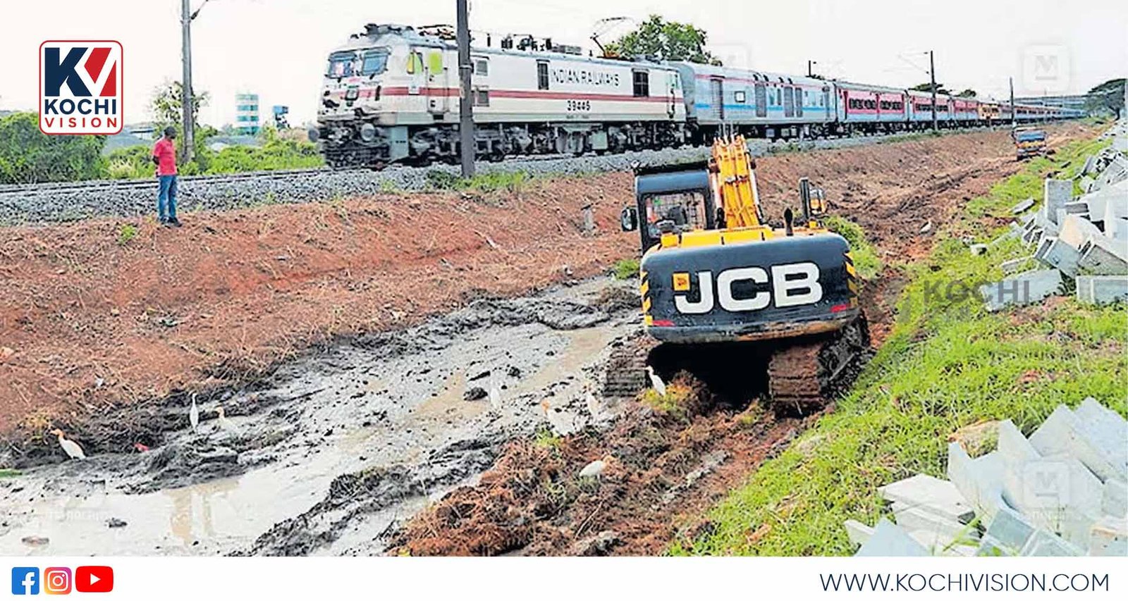 കൊച്ചി വിമാനത്താവളത്തോടു ചേർന്ന് റെയിൽവേ സ്റ്റേഷൻ; സ്ഥലമൊരുക്കൽ ജോലികൾ തുടങ്ങി